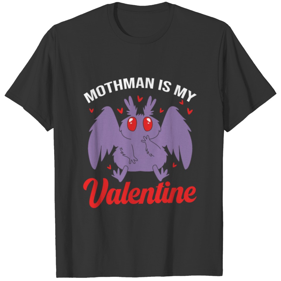 Funny Valentines Day Cryptid Cute Mothman T Shirts