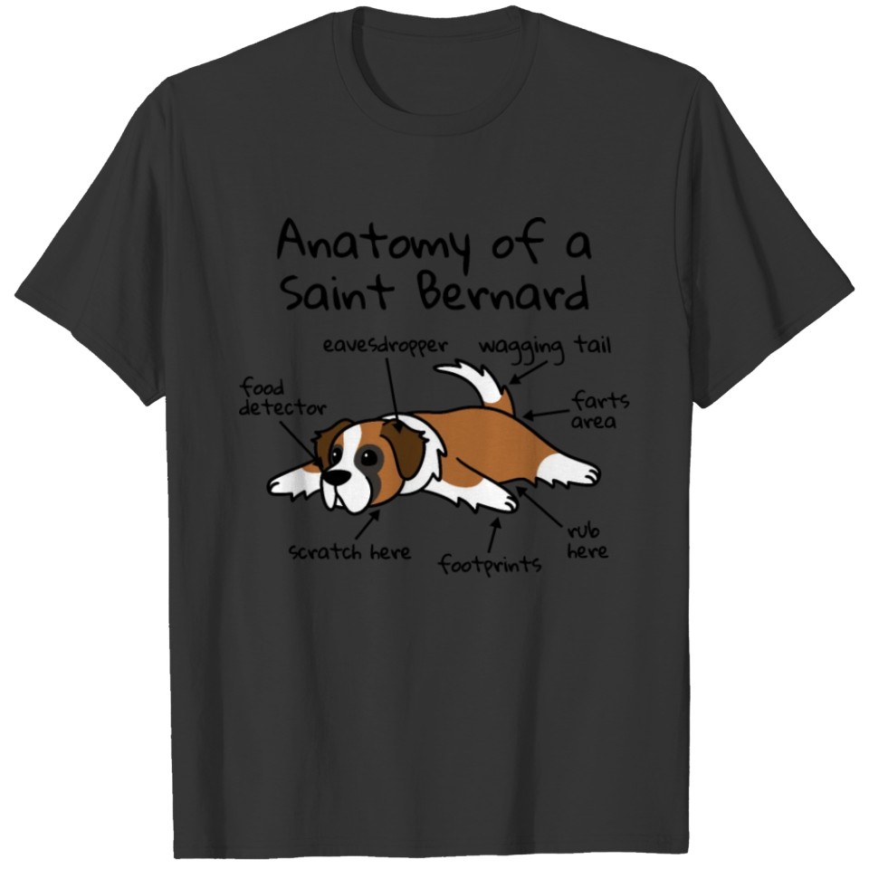 Anatomy Of A Saint Bernard T Shirts