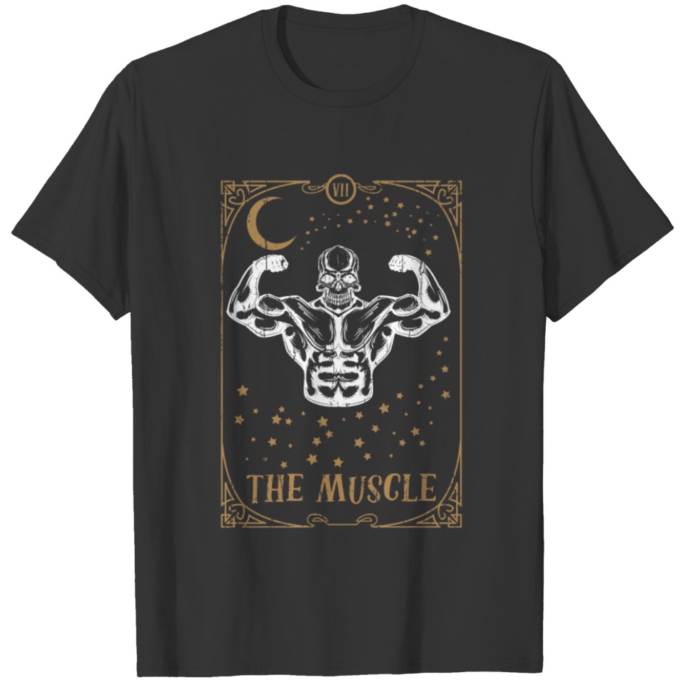 Gym Tarot Card Occult Club Gothic Muscle Workout T Shirts