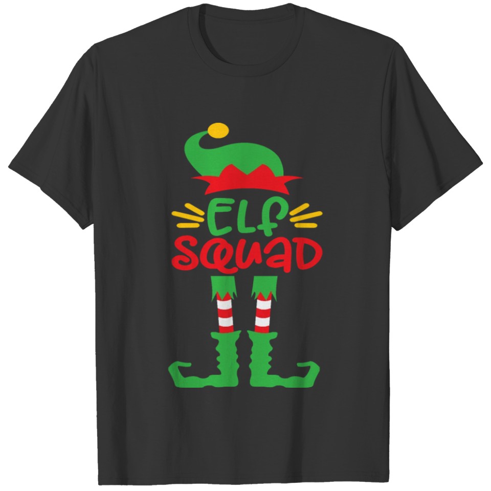 Elf Squad Family Matching Group Christmas Gift T Shirts