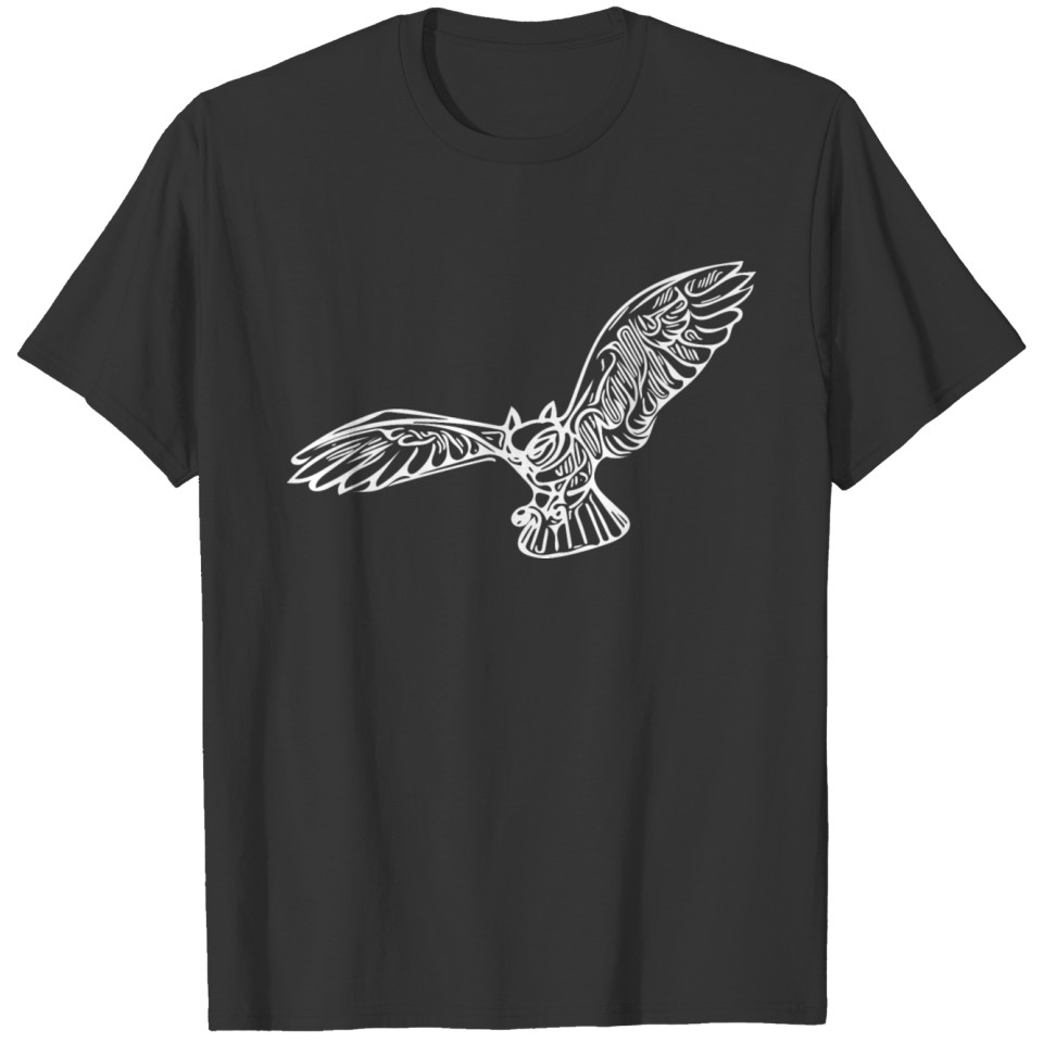 Elegant Vintage Owl Hunting Flight T Shirts