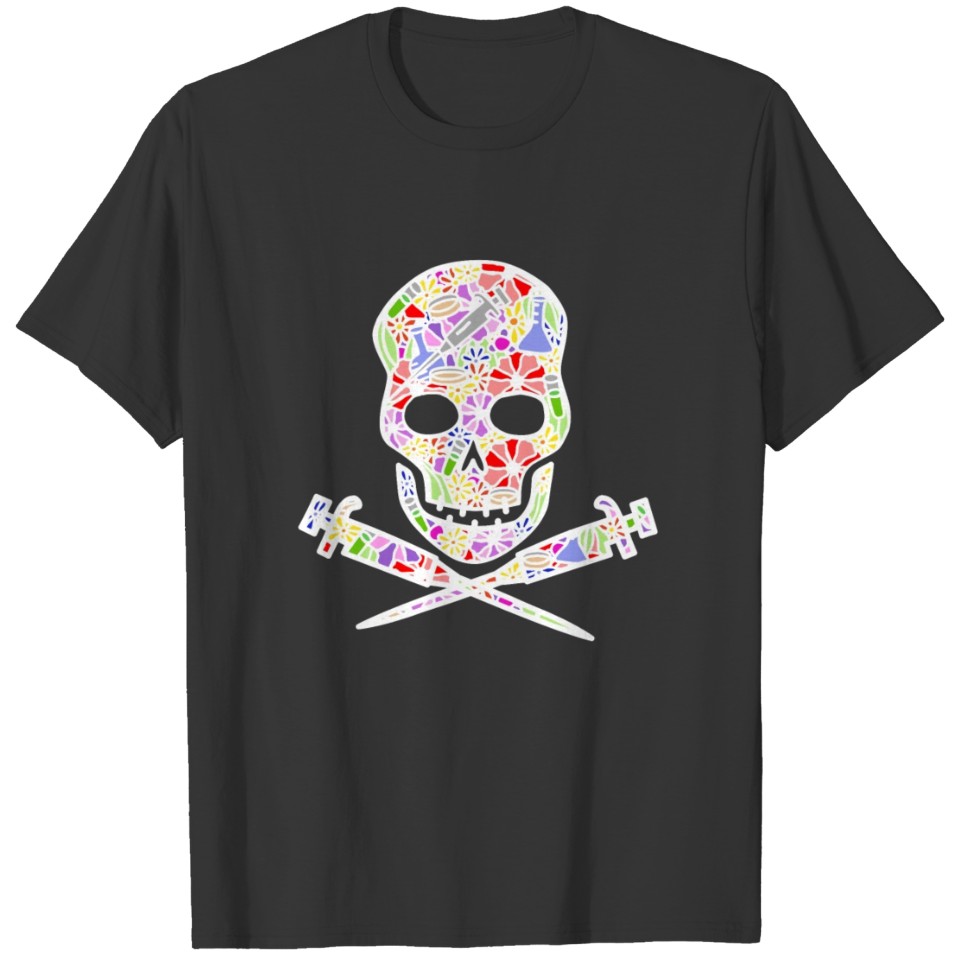 Science till I die (floral white) T Shirts
