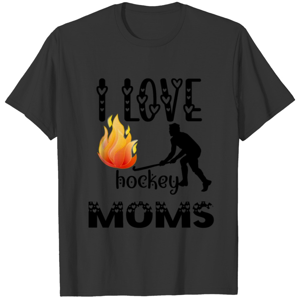 I Love Hockey Moms I heart Hockey Moms Classic T Shirts