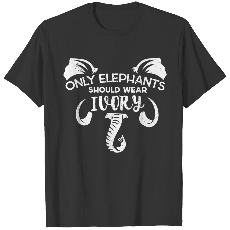 Elephants Ivory Extinction Awareness Save Animals T Shirts