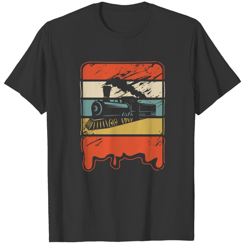 Train Railroad Locomotive Engineer Vintage Gift T Shirts
