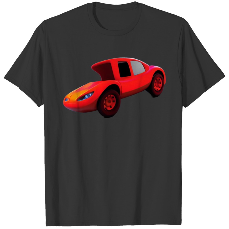 Funny cartoon car 3d . T Shirts