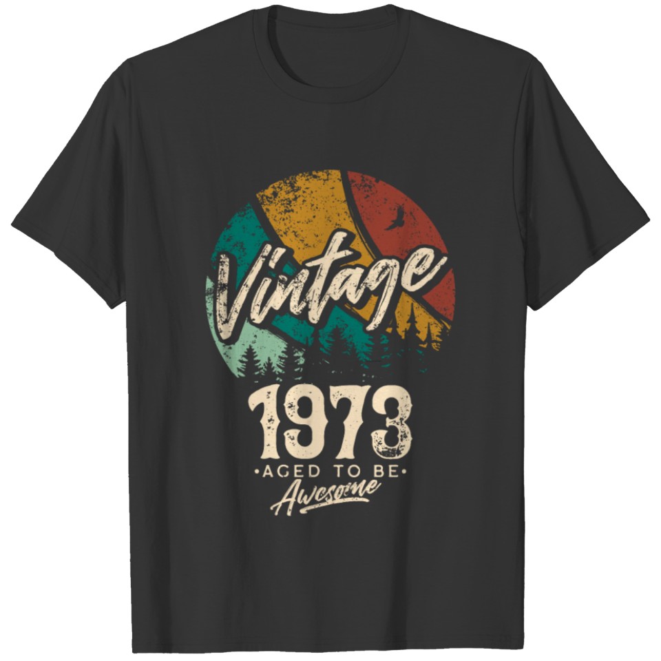 Vintage 1973 Retro Men Gift 50th Birthday T Shirts