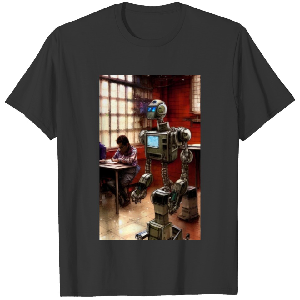 Robot teacher T Shirts