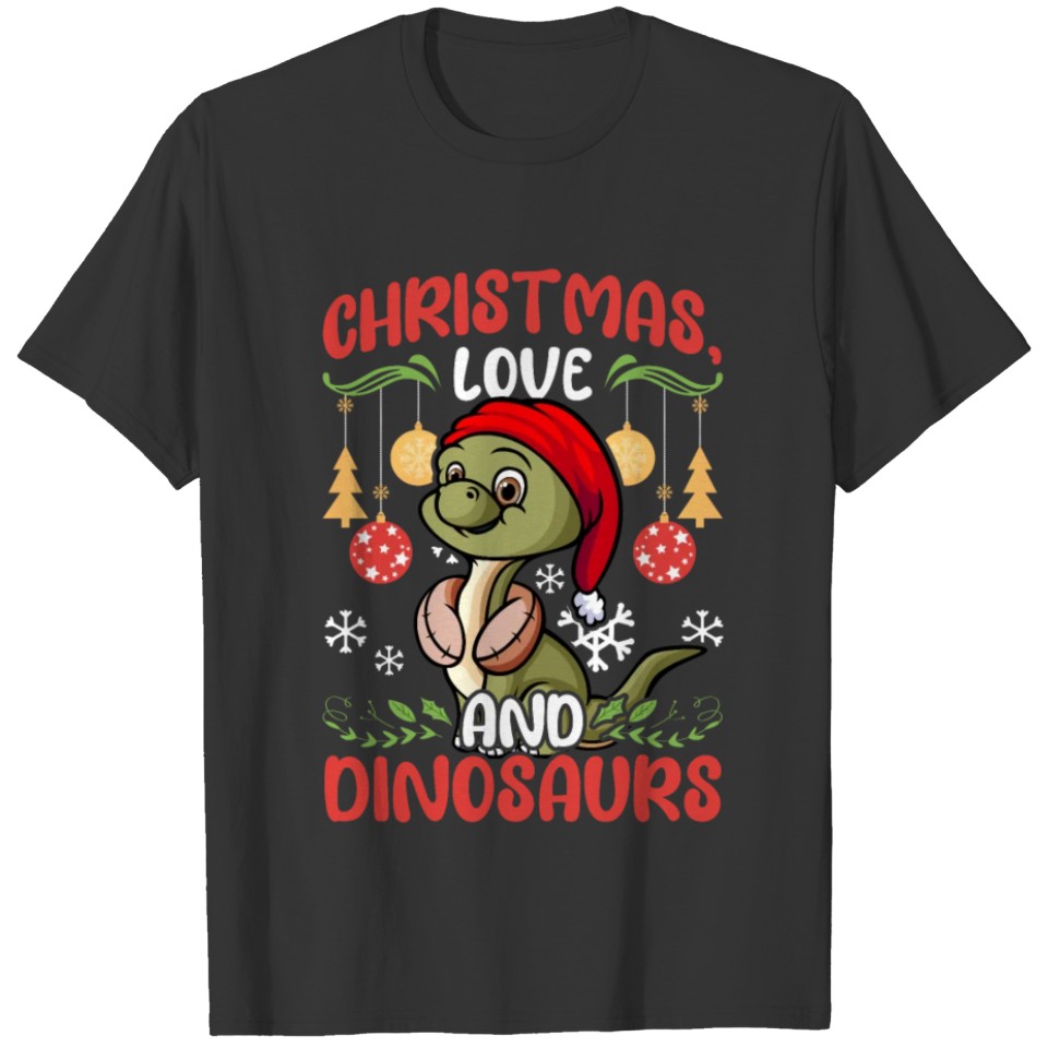 Dino Outfit Boy Children Christmas Dear Dinosaurs T Shirts