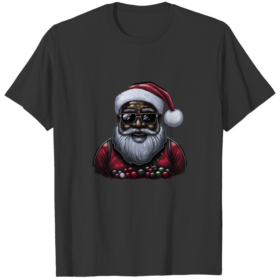 Black Santa, African American Santa Claus T Shirts