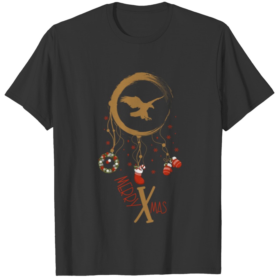 Winter dreamcatcher Christmas Eagle T Shirts