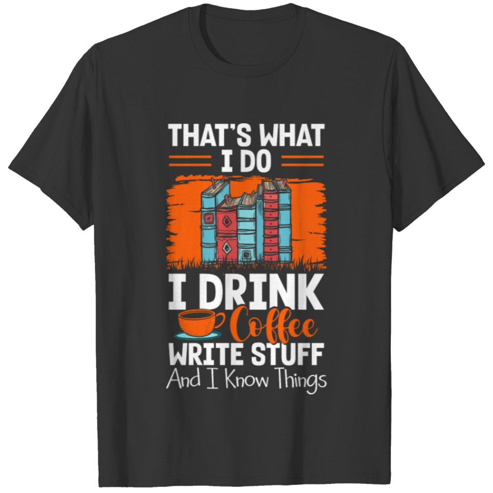 Author Books Journalist Thriller T Shirts