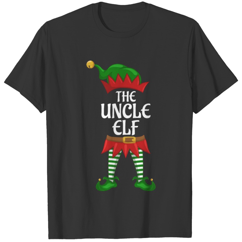 Uncle Elf Family Matching Group Christmas Party T Shirts