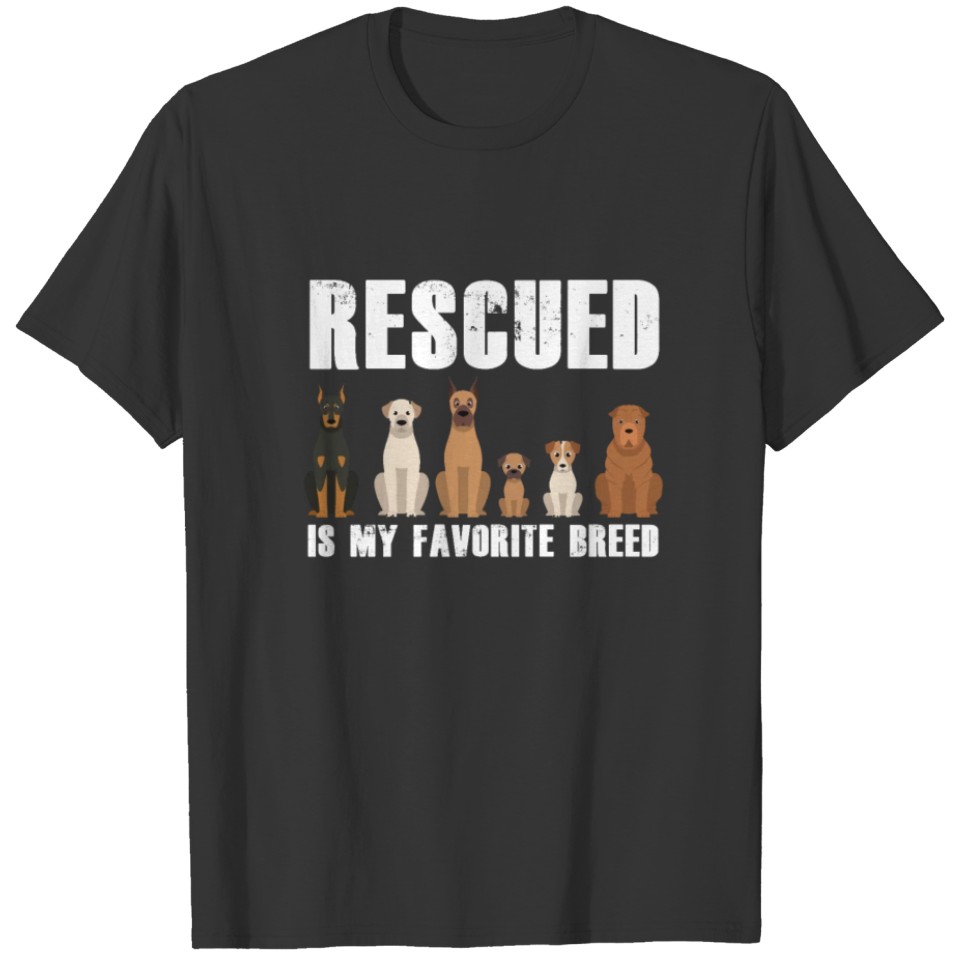 Dog Lovers for Women Men Kids Rescue Dog T Shirts