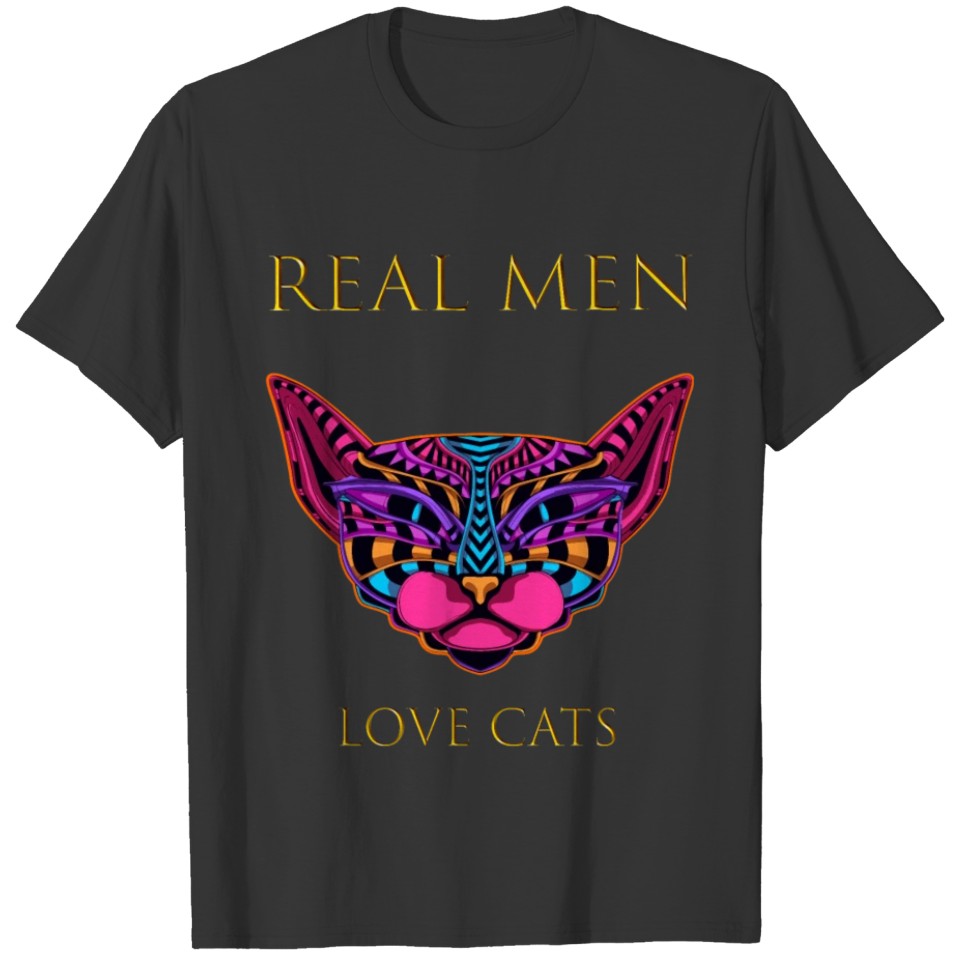 Real men love cats(egyptian cat) T Shirts