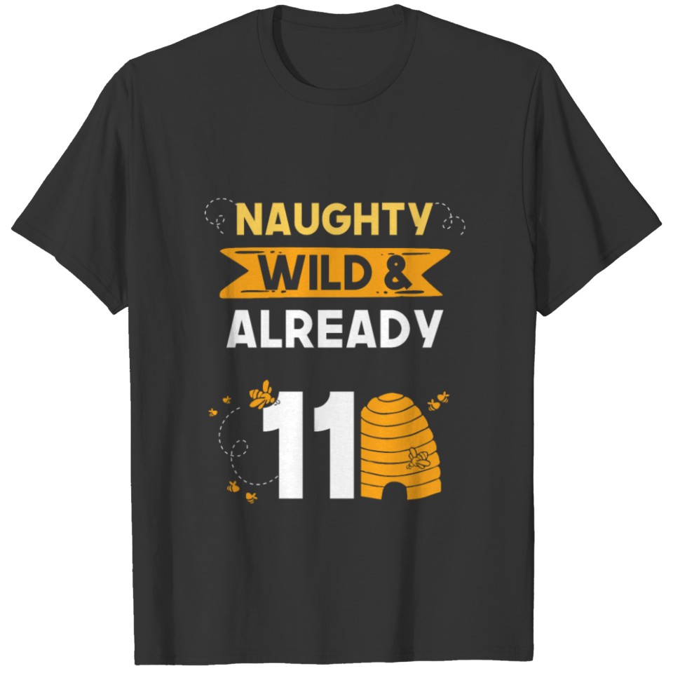 Gift 11 years birthday girl boy Bee Beekeeper T Shirts