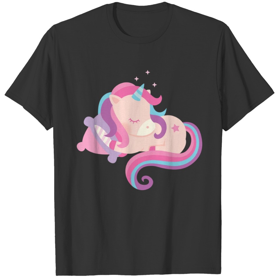 Cute Sleeping Baby Unicorn T Shirts