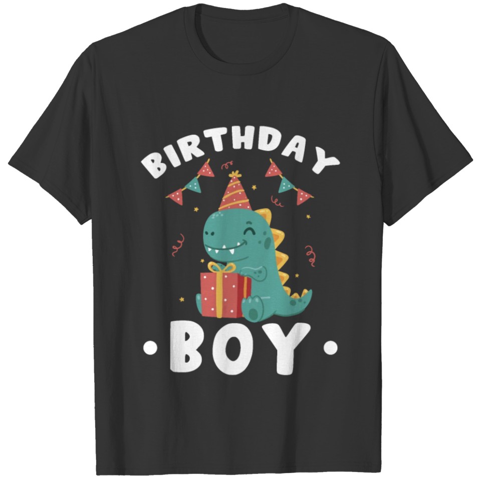 Boys Birthday Boy Dinosaur T Shirts