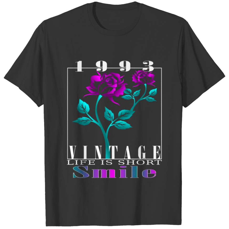 1993 Born Vintage Rose Gift T Shirts