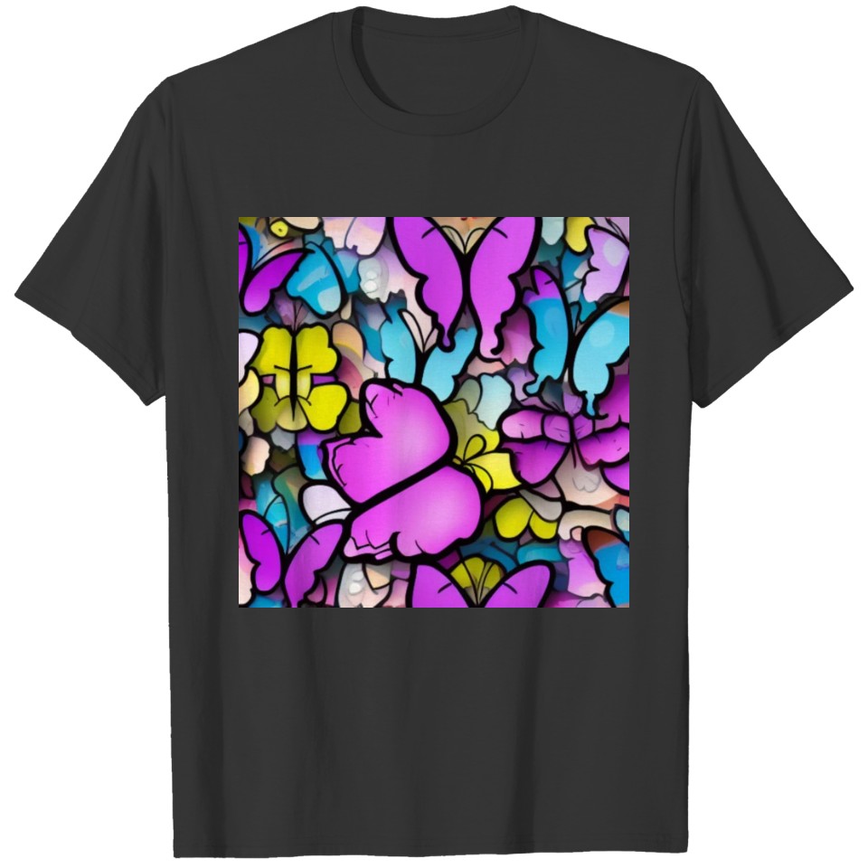 Cute Beautiful Colorful Pretty Butterfly T Shirts