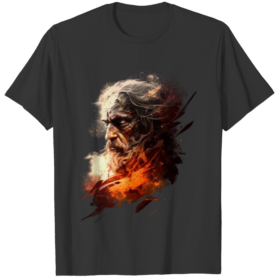 Old men graphic design Art into Sadness T Shirts