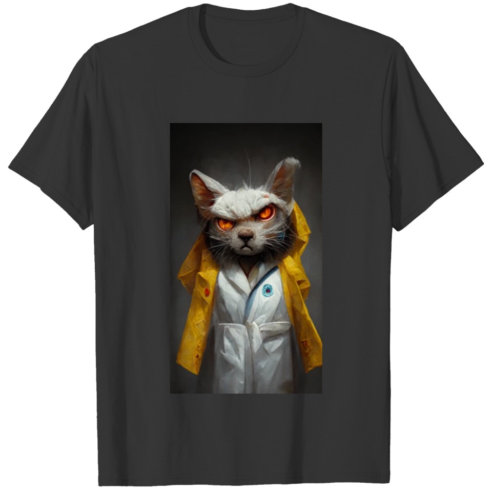 A painting of a cat dressed as a doctor T Shirts