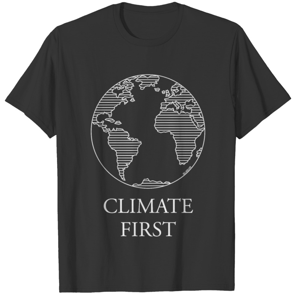 Climate First / Earth (Climate Change / White) T Shirts