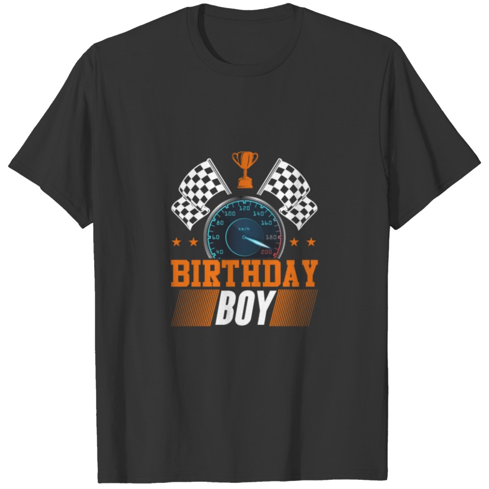 Birthday Boy Car Racing T Shirts
