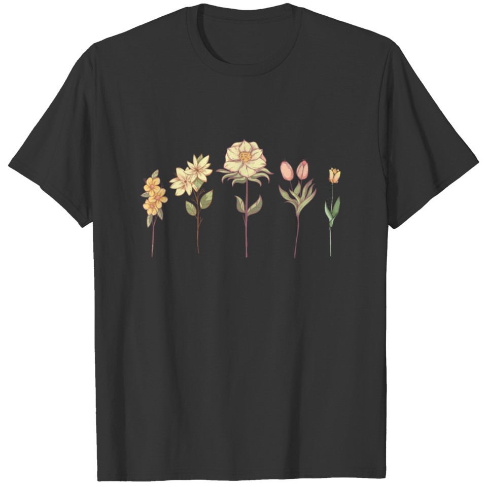Wildflower, Flowers Plants Botany, Ladies T Shirts