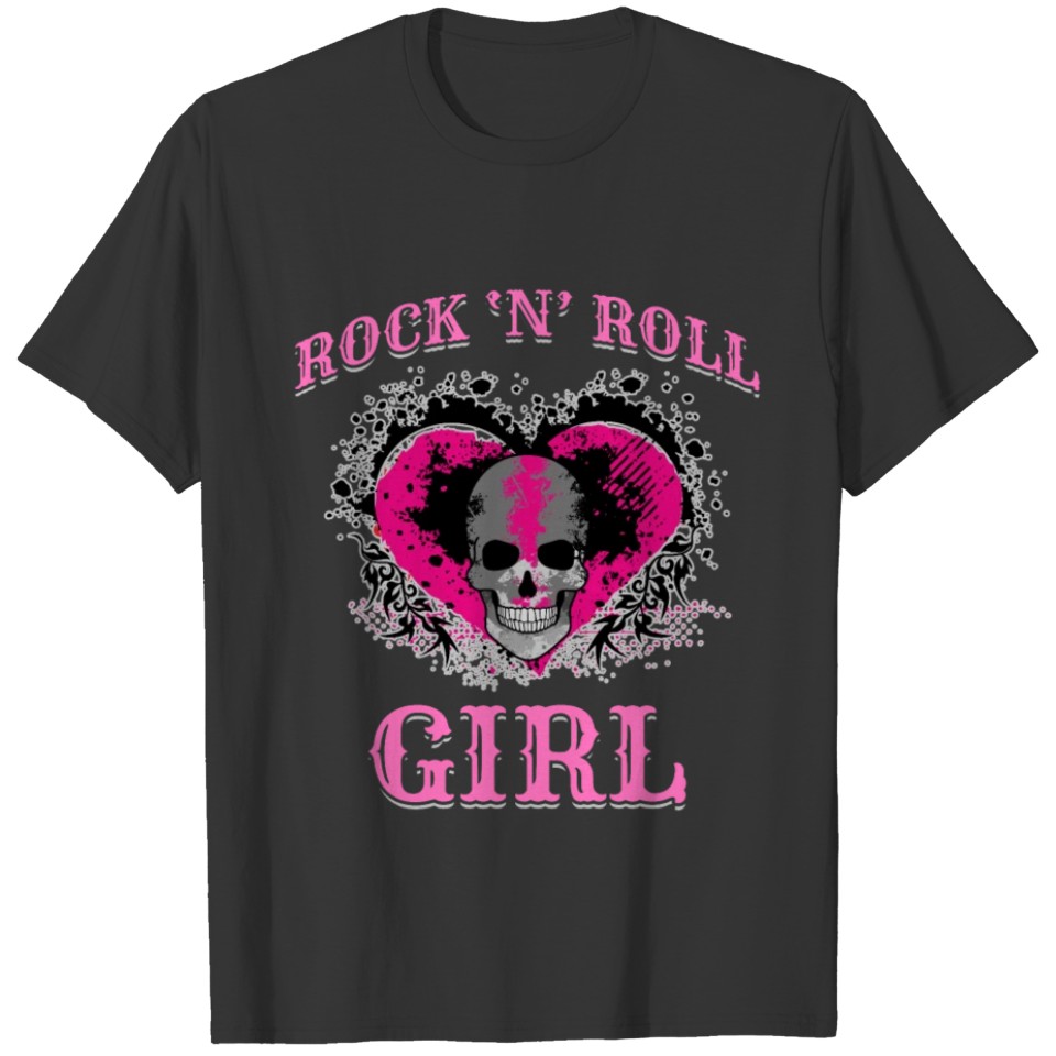 Rock 'n' Roll Girl, Music Dancing, Concert, T Shirts