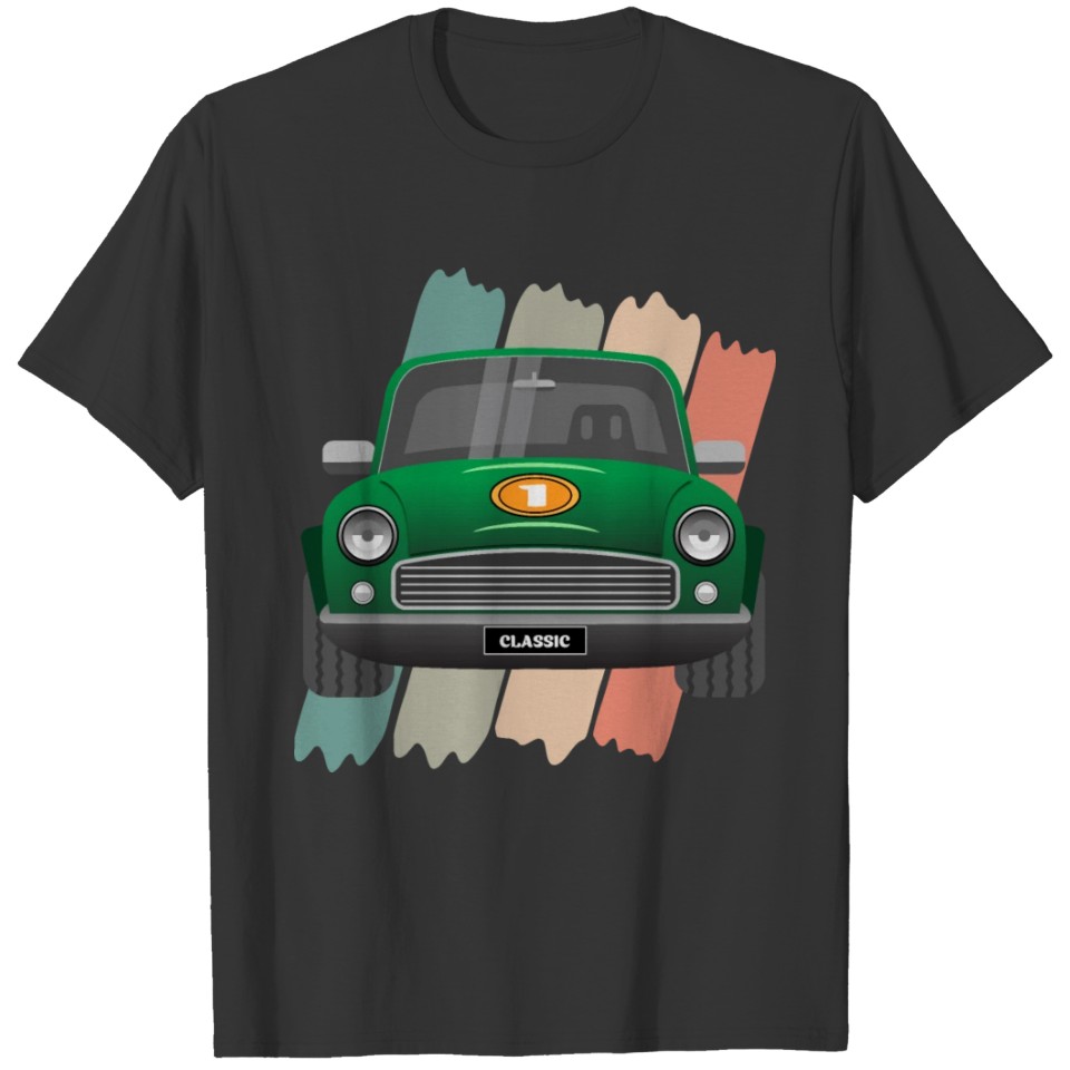 Classic Car Racing Green T Shirts