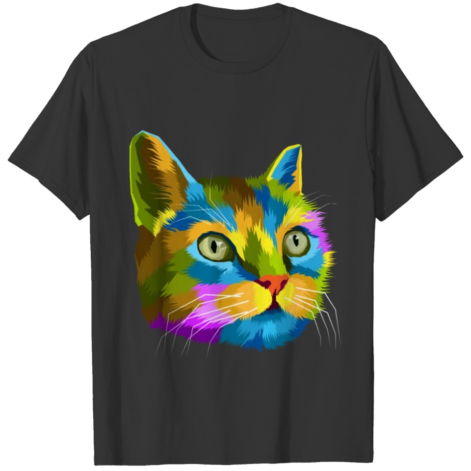 colorful cat T Shirts