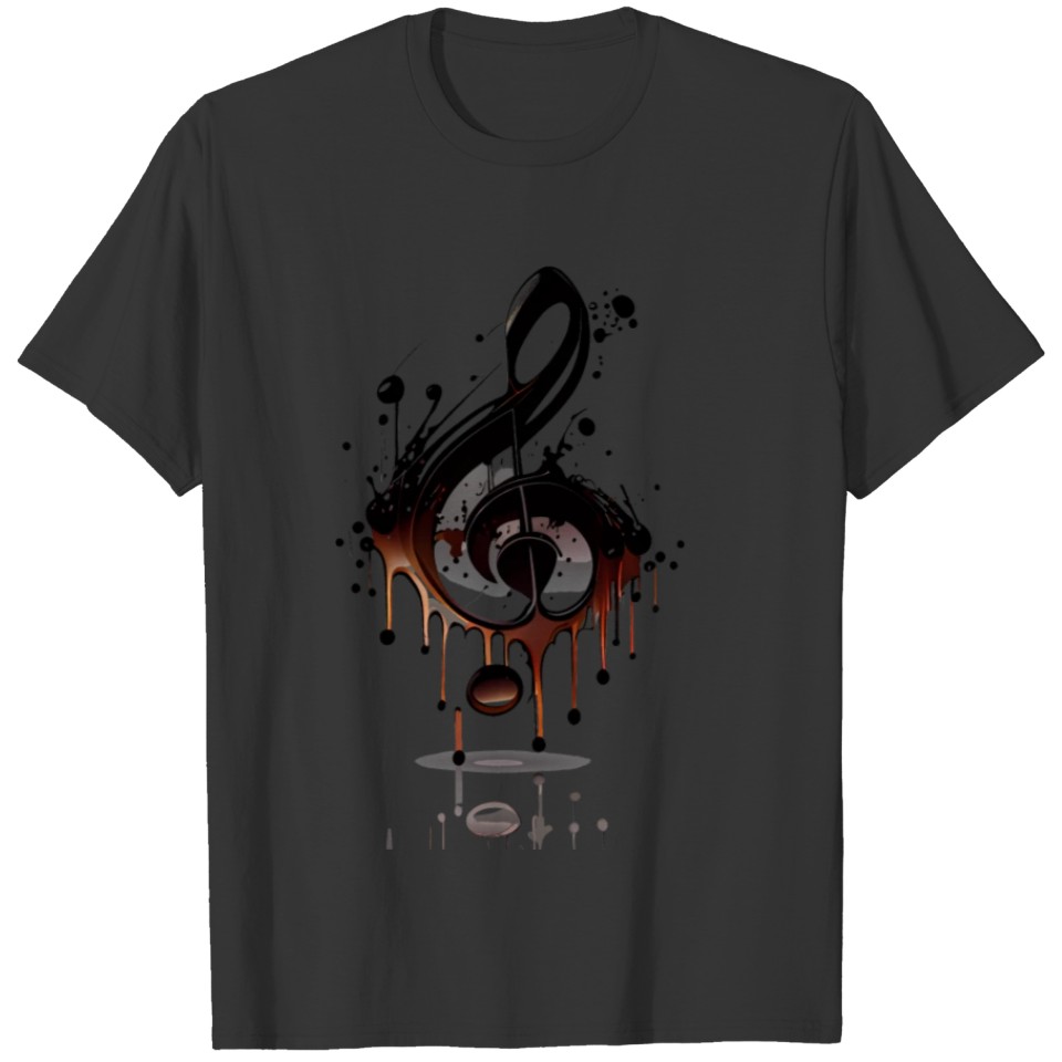 Treble clef, abstract music symbol T Shirts