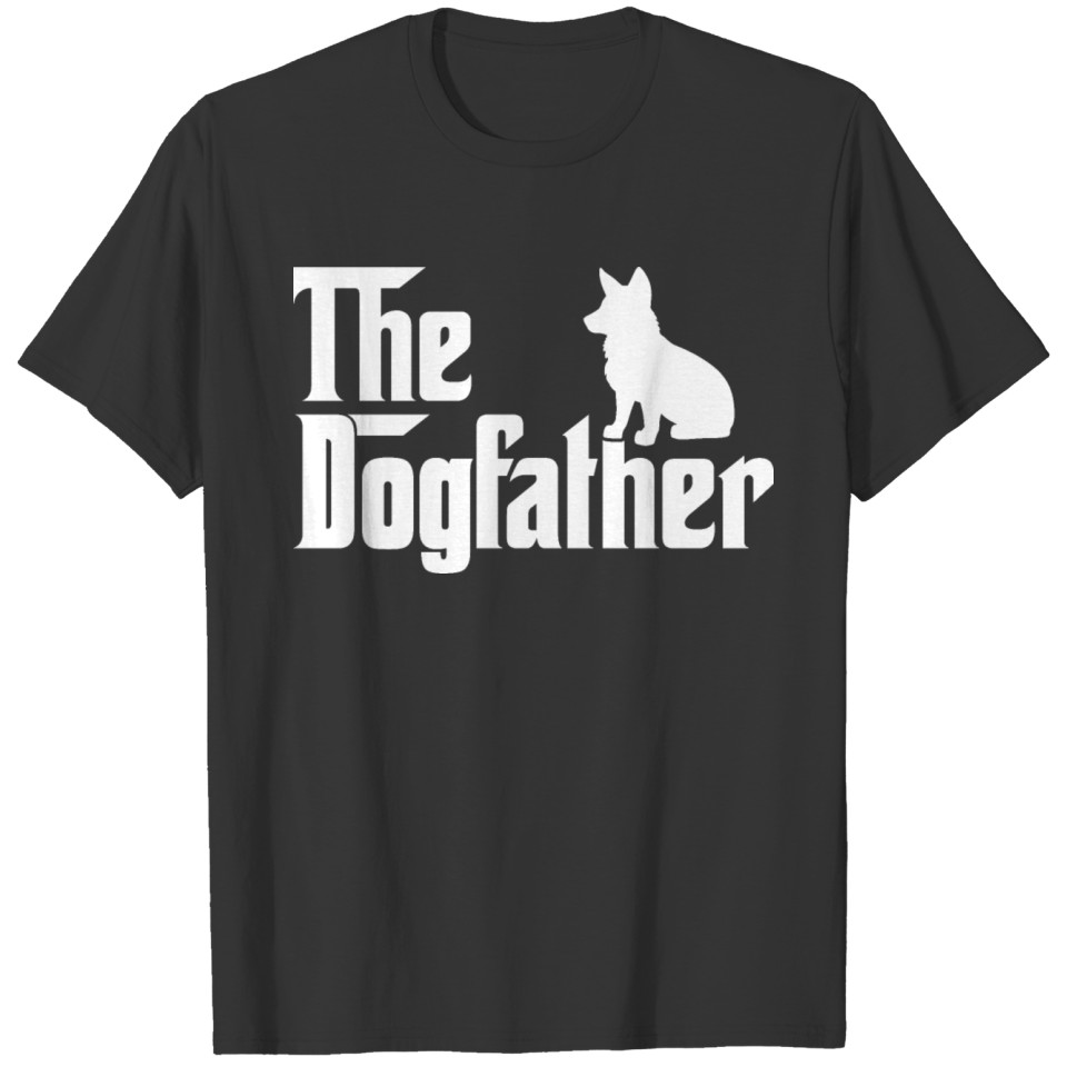 The Dogfather - Funny Corgi Dad T Shirts