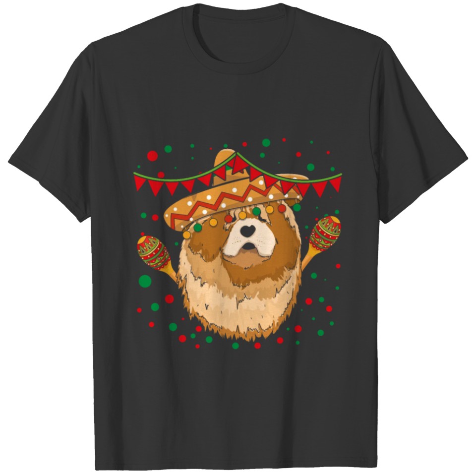 Pet Dog Chowchow Funny Taco Happy Cinco De Mayo T Shirts
