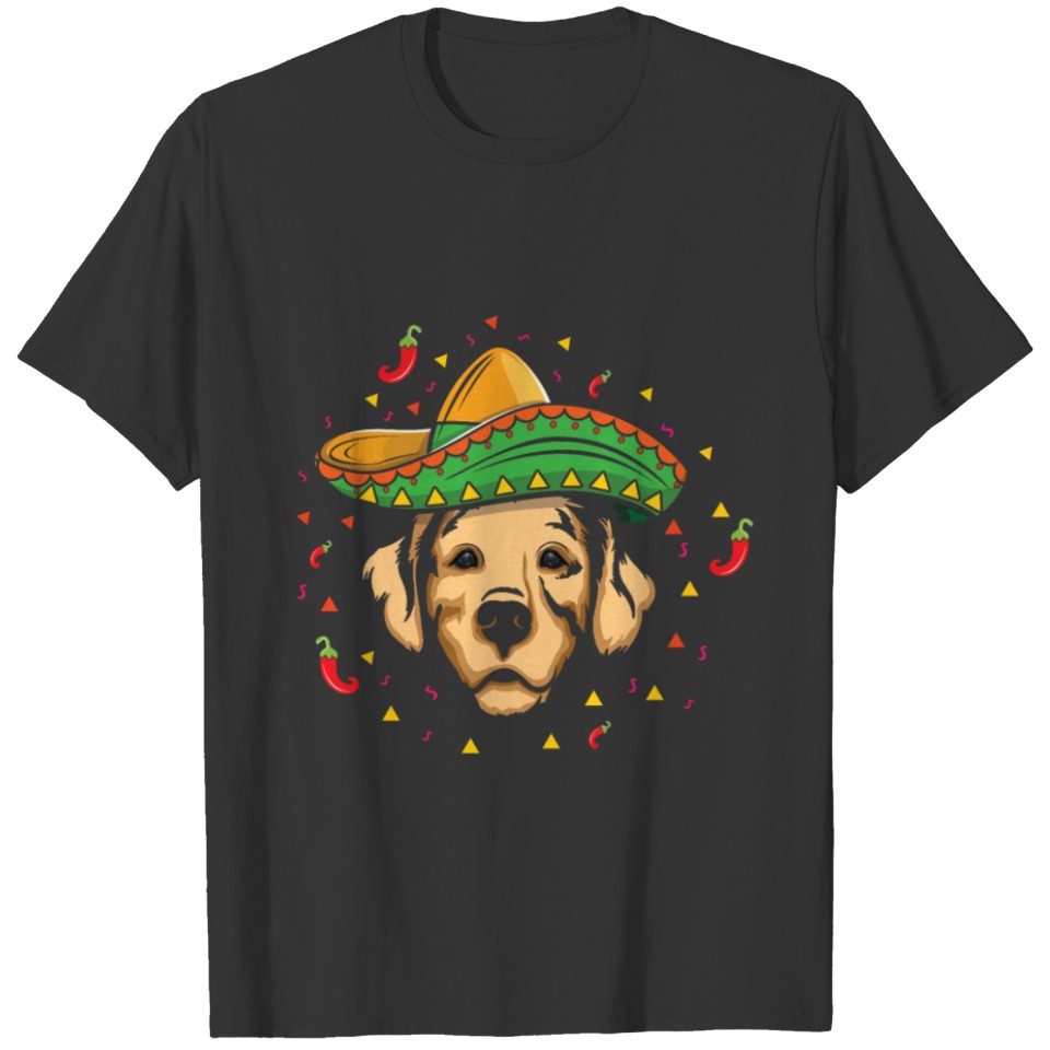Love Dog Retriever Funny Taco Happy Cinco De Mayo T Shirts