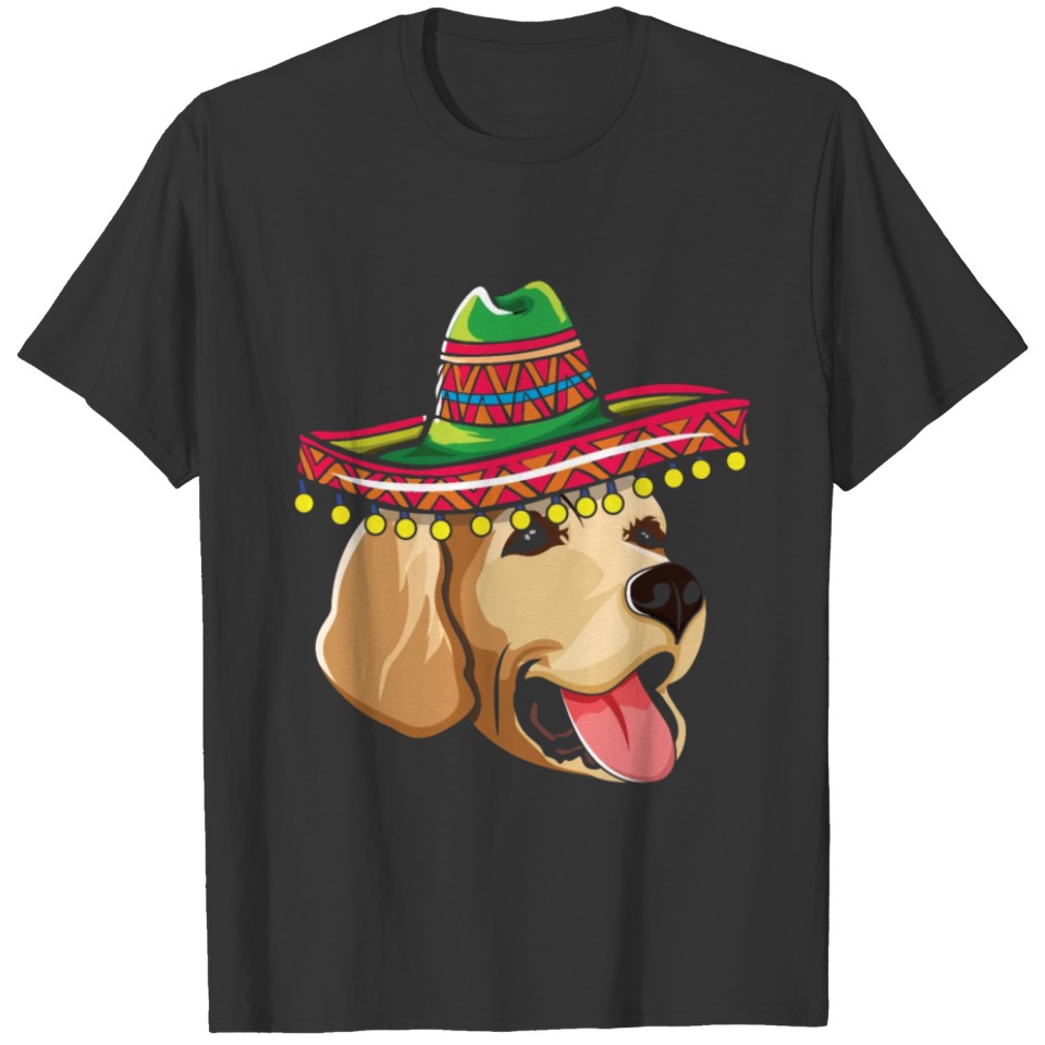 Pet Dog Retriever Funny Taco Happy Cinco De Mayo T Shirts