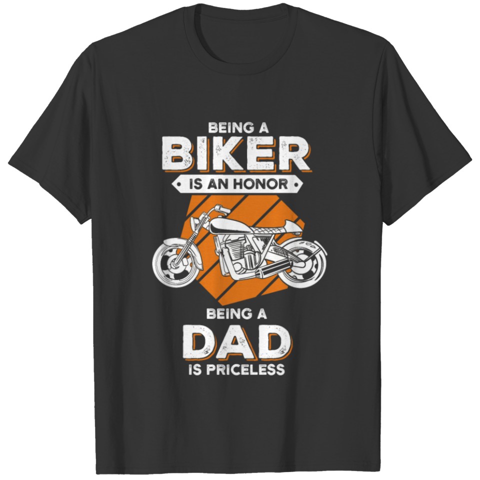 biker dad funny motorcycle dad daddy daddy T Shirts