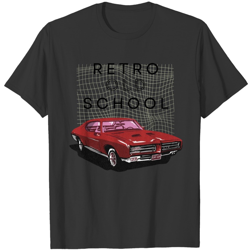 vintage retro old school car T Shirts