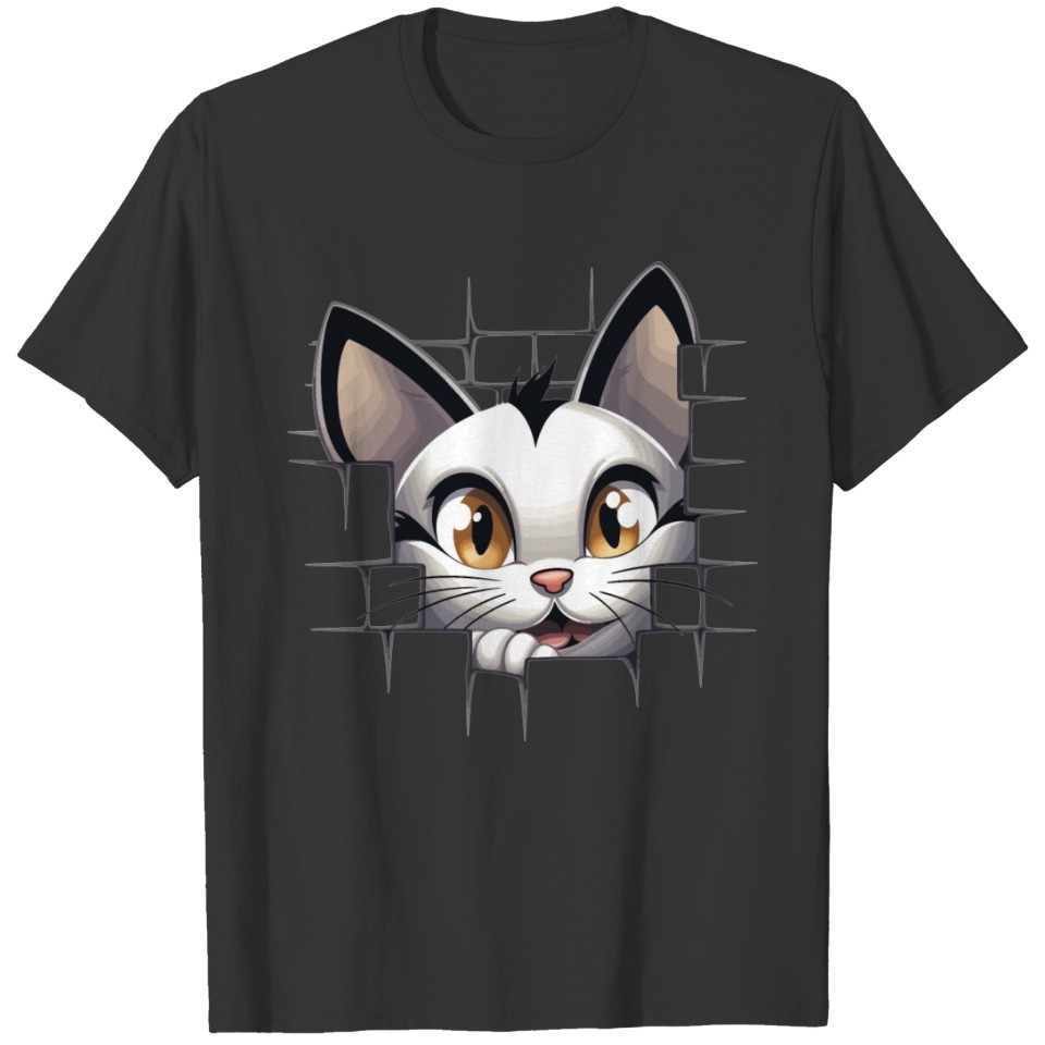 Hole Peekaboo: Baby Cat on an Adventure T Shirts