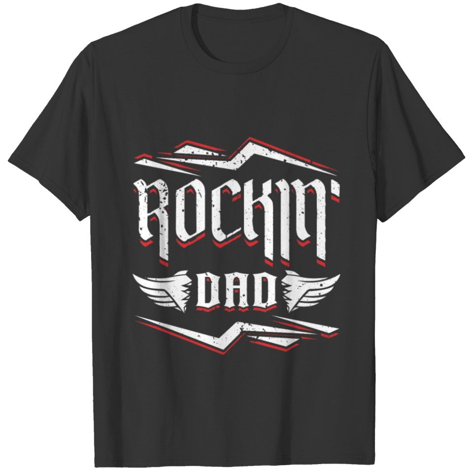 Rockin' Dad Retro Decor Proud Papa Classic T Shirts