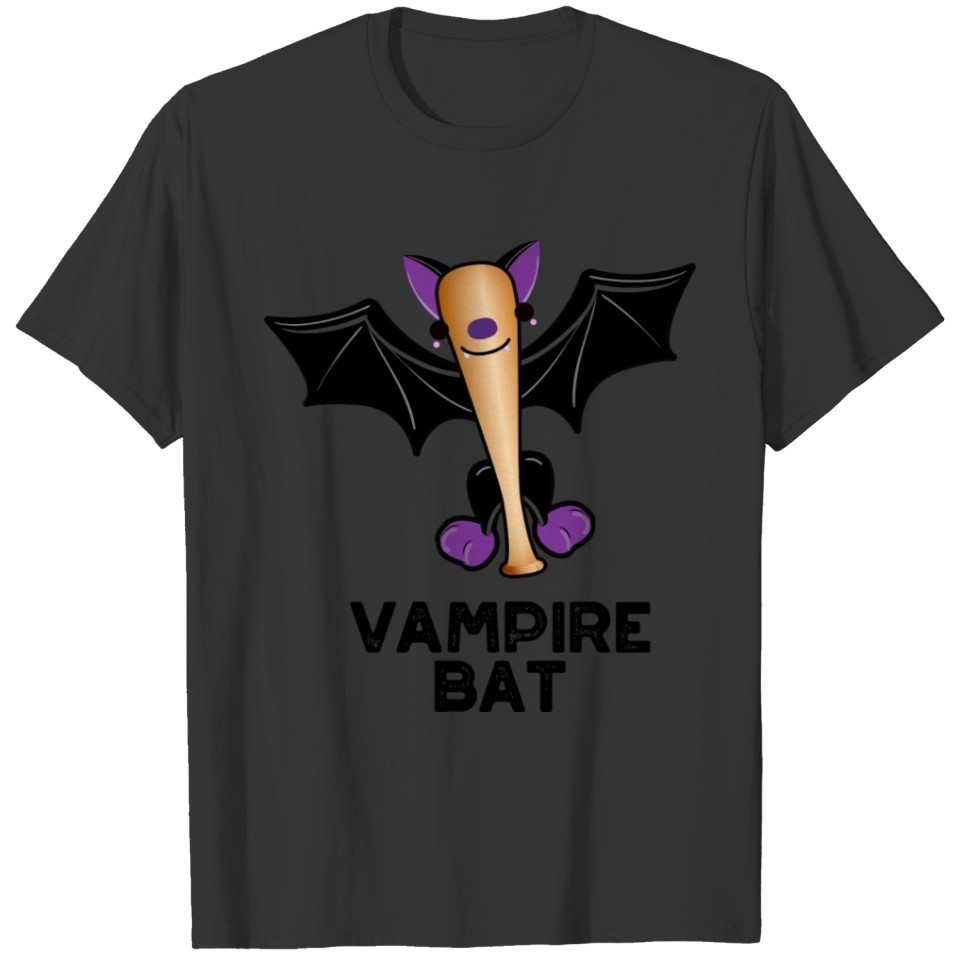Vampire Bat Funny Baseball T Shirts