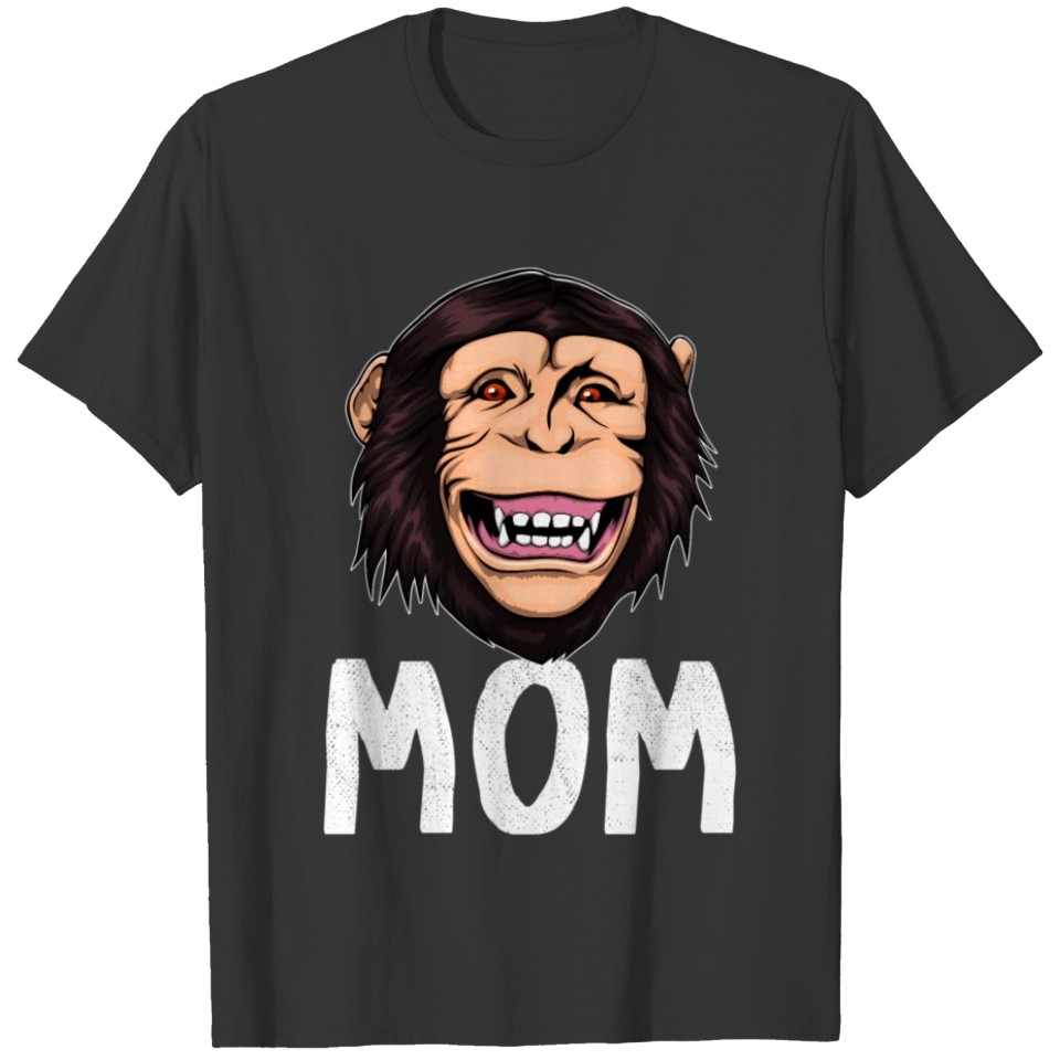 Monkey Mom Animal Jungle Humorous T Shirts
