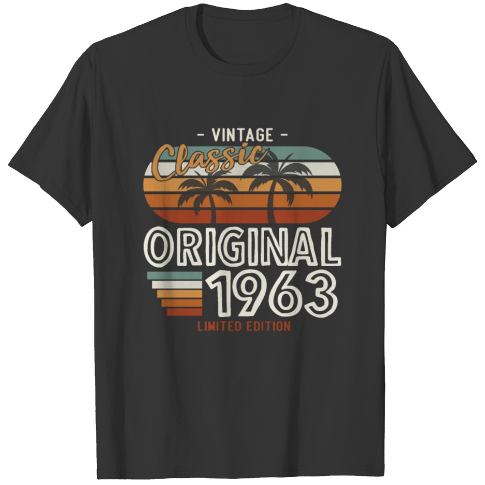 60th Birthday Man Vintage 1963 Vintage T Shirts