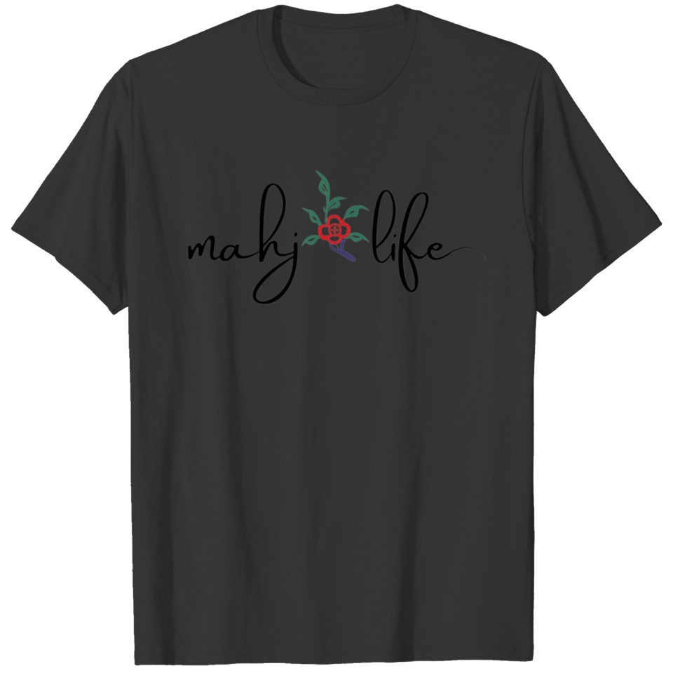 Mah Life Script Flower Classic Series 1 Spring T Shirts