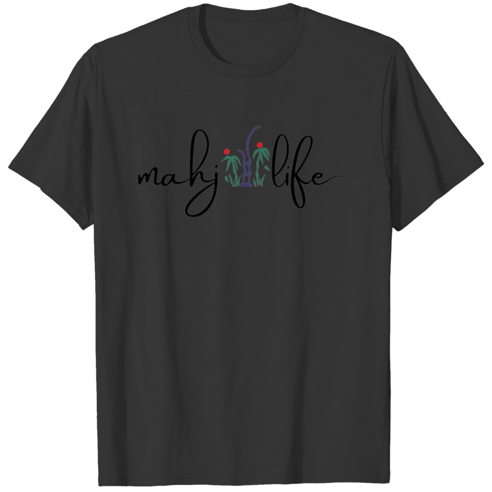 Mah Life Script Flower Classic Series 4 Bamboo T Shirts