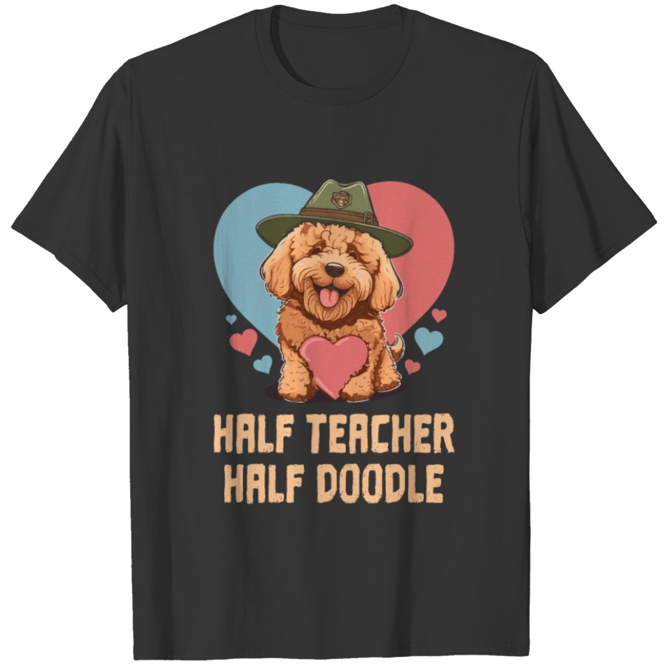 Goldendoodle Vibes Cute Dog Mom Golden Doodle Dog T Shirts
