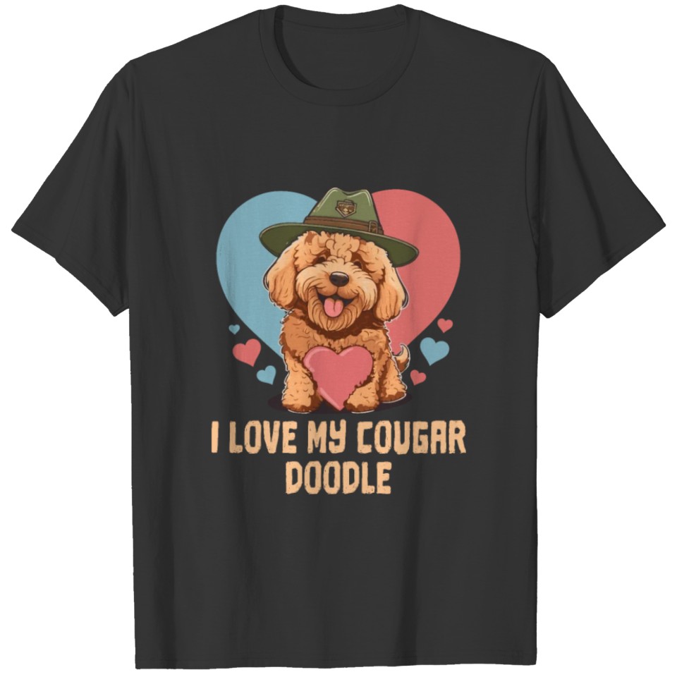 Funny I Love My Doodle Goldendoodle Dad Doodle T Shirts