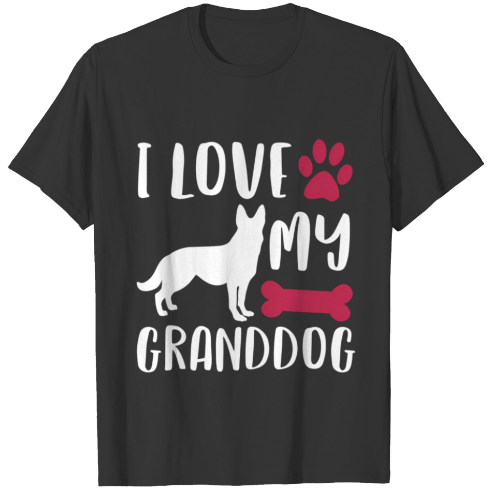 German Shepherd Dog Grandma Grandpa Granddog T Shirts
