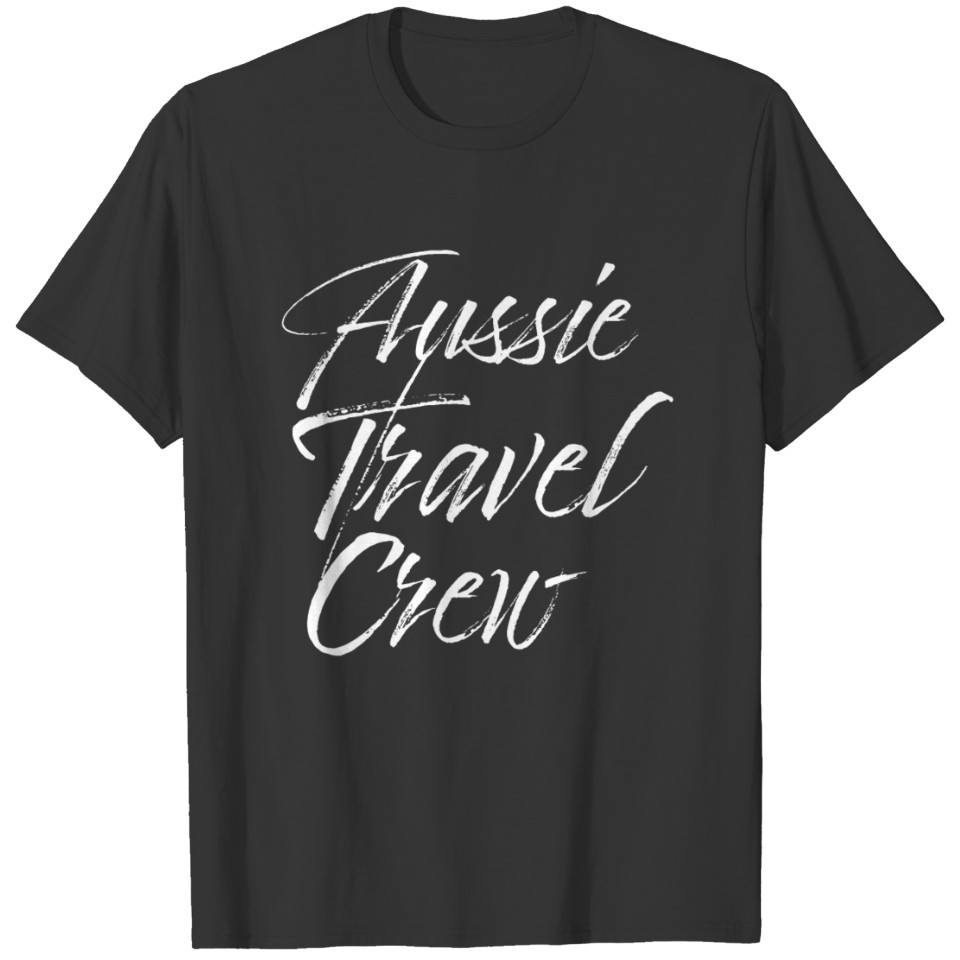 Aussie Travel Crew white T Shirts